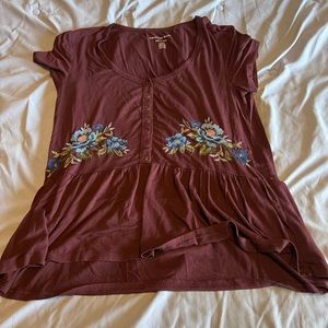 American eagle peplum top